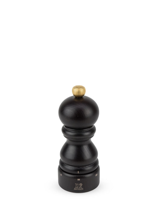 Peugeot Pfeffermühle Paris U-SELECT – einstellbares Stahlmahlwerk – Holz (Buche) – schwarz – 12 cm