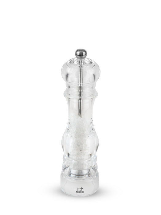 Peugeot Nancy – Salz-/Pfeffermühle 22 cm, Acryl, transparent, mit Stahlmahlwerk, für Pfeffer