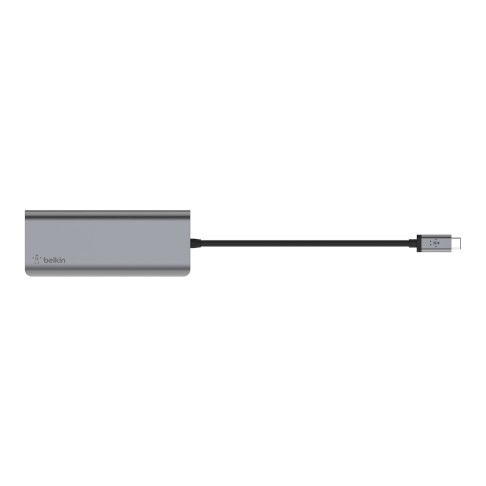 Belkin AVC008BTSGY Multiport-Adapter – USB-C, 1× HDMI, 2× USB-A, 100 W PD, GbE, SD