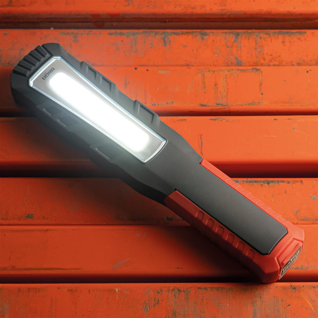 Dörr Arbeitsleuchte W-31 – 800 lm, 6000 mAh Akku, IPX4, USB-ladbar – Orange