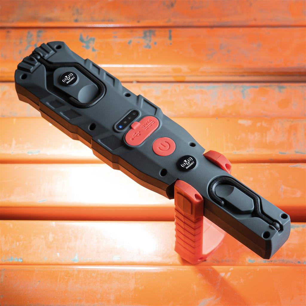 Dörr Arbeitsleuchte W-31 – 800 lm, 6000 mAh Akku, IPX4, USB-ladbar – Orange
