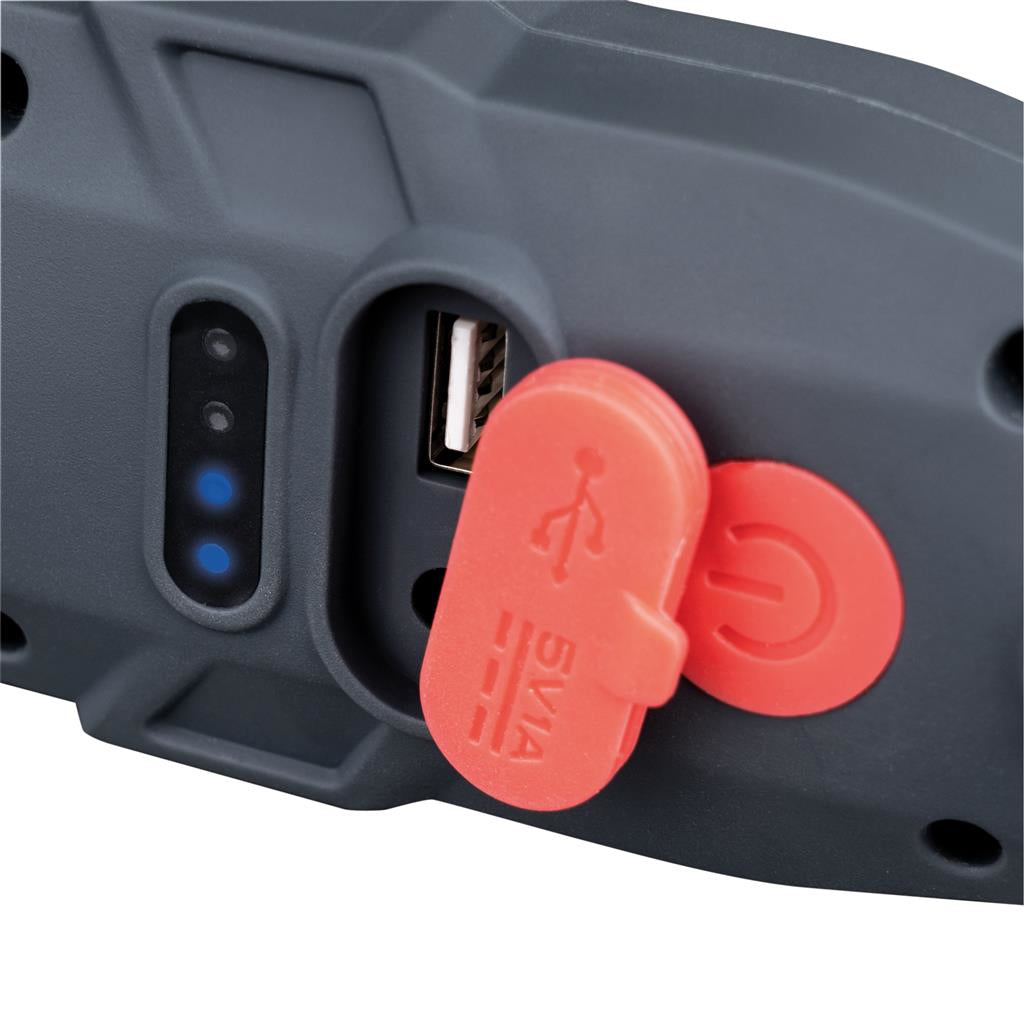 Dörr Arbeitsleuchte W-31 – 800 lm, 6000 mAh Akku, IPX4, USB-ladbar – Orange