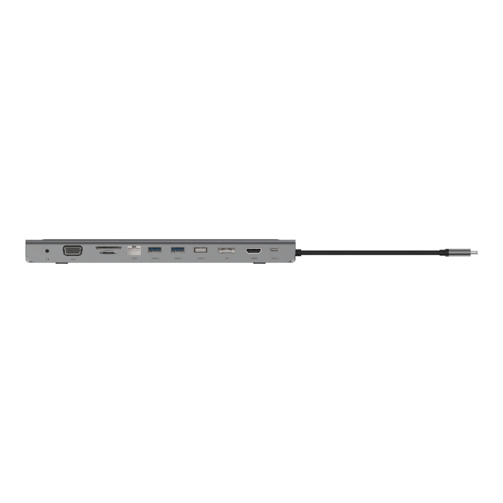 Belkin INC004BTSGY Multiport-Adapter – USB-C, DP/HDMI/VGA, 3× USB-A, USB-C, 100 W PD, GbE, für Windows/Mac