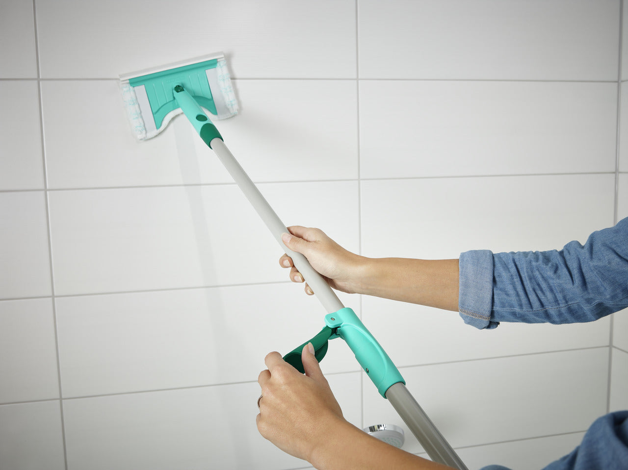 Leifheit Wischbezug 41701 – 1 Stk. – Kunststoff, Gummi, weiss, für Leifheit Click System, 19,5 × 4,5 × 30,5 cm