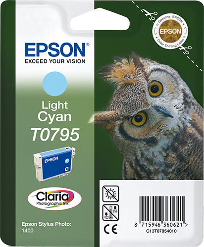 Epson Tintenpatrone T0795, cyan – für Tintenstrahldrucker/Multifunktionsgeräte
