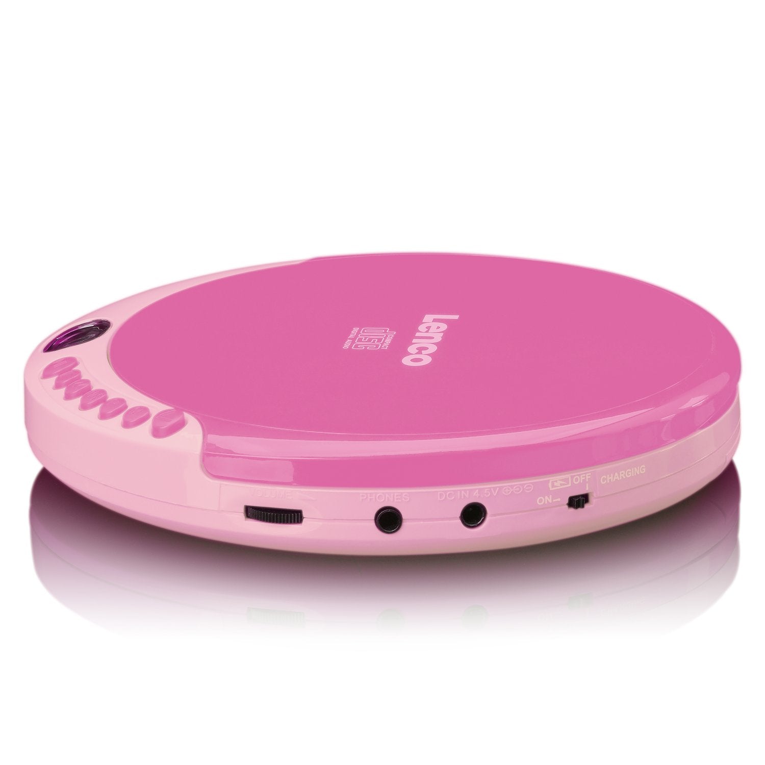 Lenco CD-011PK – Portabler CD-Player – Pink
