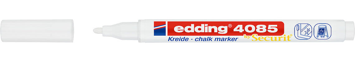 Edding Kreidemarker – Rund, 1–2 mm – Weiss