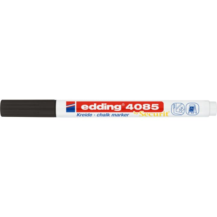 Edding 4085 Kreidemarker – Rund 1–2 mm – Schwarz, für Glas
