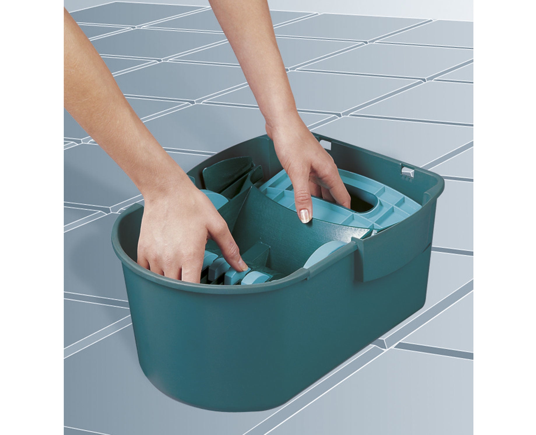 Leifheit Profi Compact – 8 l, Kunststoff, Türkis
