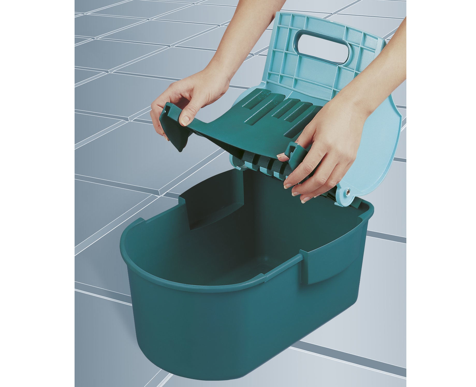 Leifheit Profi Compact – 8 l, Kunststoff, Türkis