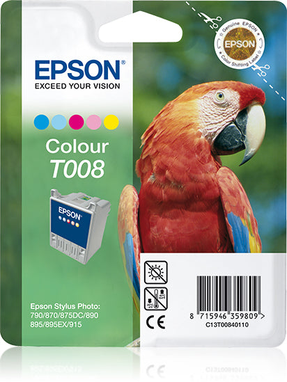 Epson Tintenpatrone T008, 220 Seiten – für Inkjetdrucker/Multifunktionsgeräte