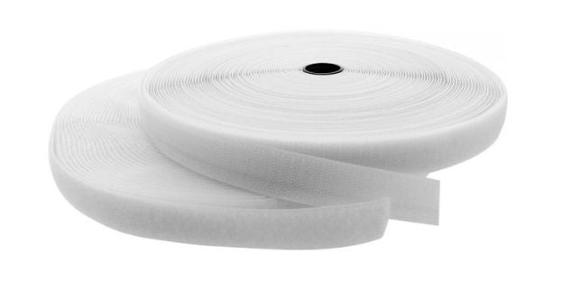 Lanview Klettband, 10 mm × 5 m – schwarz