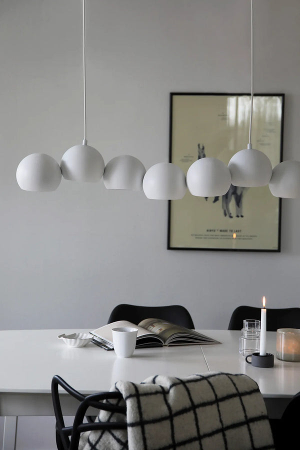Markslöjd Hängeleuchte Cupolo – 15,0 × 101,0 cm, 800 lm, 40 W, 2700 K, 7× E14, weiss