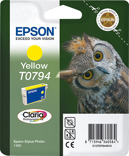 Epson Tintenpatrone T0794, Gelb, 1'530 Seiten