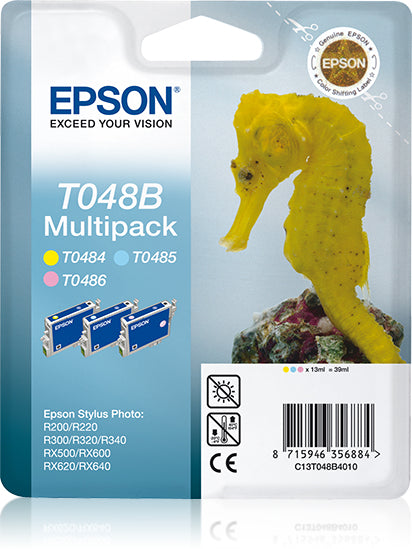 Epson Tintenpatronen-Multipack T048B, CMYK, 4er-Pack – für verschiedene Inkjet-Modelle