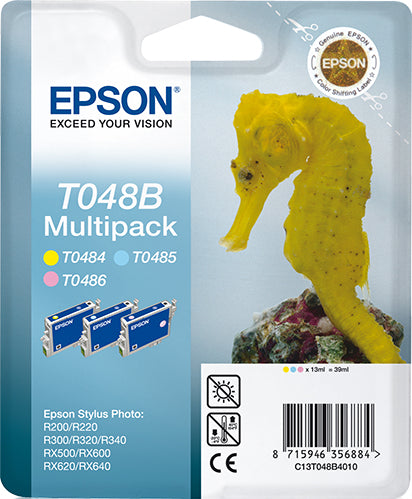 Epson Tintenpatronen-Multipack T048B, CMYK, 4er-Pack – für verschiedene Inkjet-Modelle