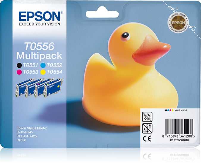 Epson Tintenpatronen-Multipack T0556, CMYK, 4er-Pack