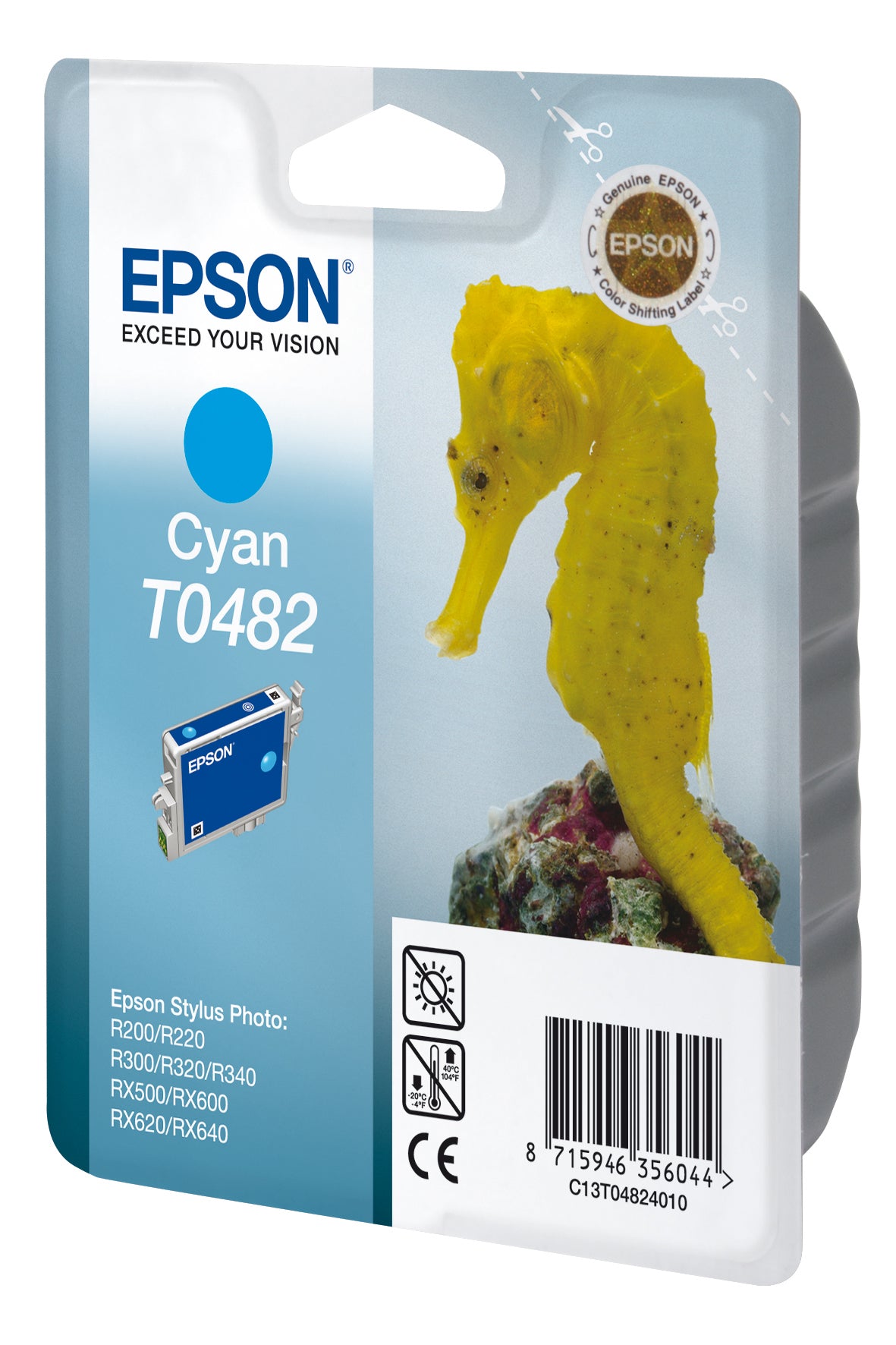 Epson Tintenpatrone T0482, Cyan