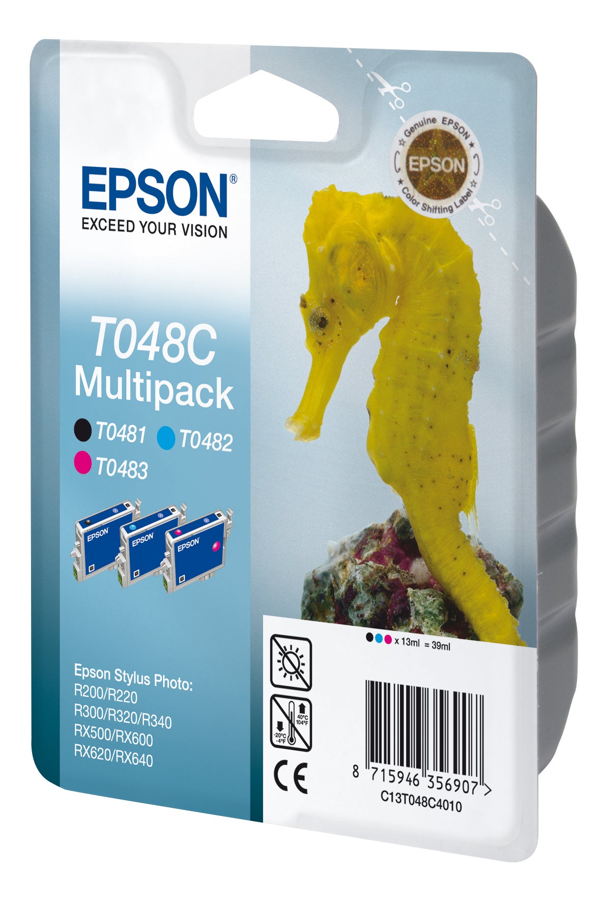Epson Tintenpatronen-Multipack T048C, 3er-Pack – für Inkjetdrucker/Multifunktionsgeräte