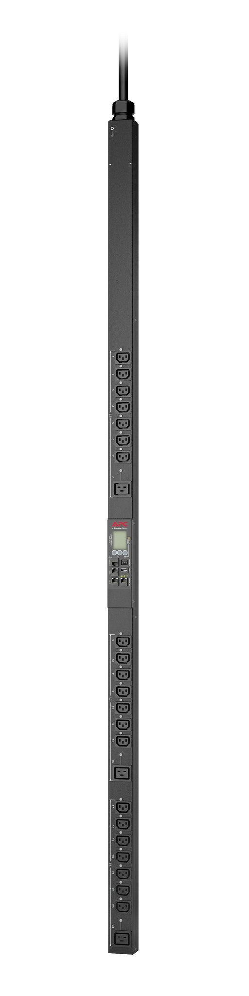 APC Rack PDU 9000 – Rack-PDU geschaltet, 3-phasig, 21× IEC C13 + 3× IEC C19, 16 A, Stecker IEC 60309
