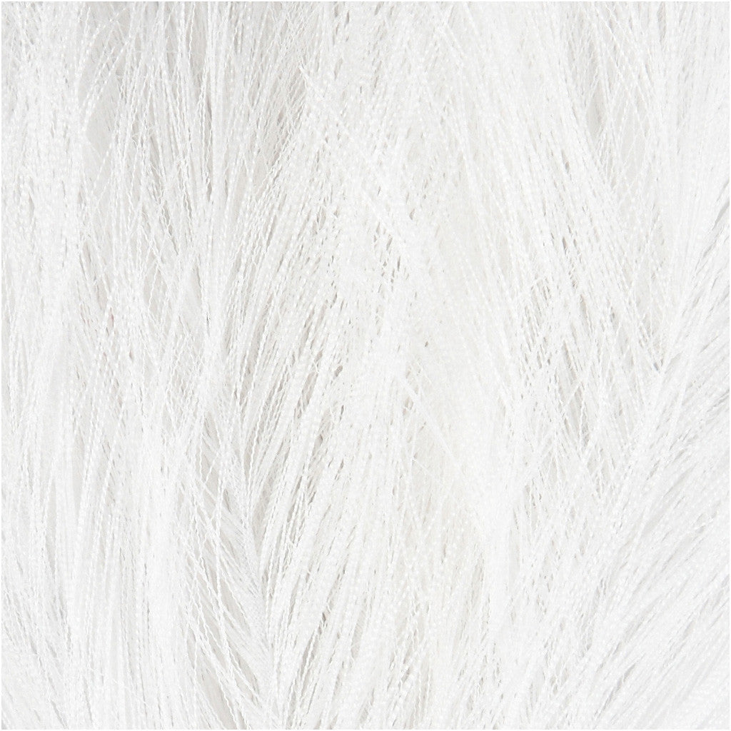 Creativ Company Künstliche Federn, Weiss, 15 cm, 10 Stk.