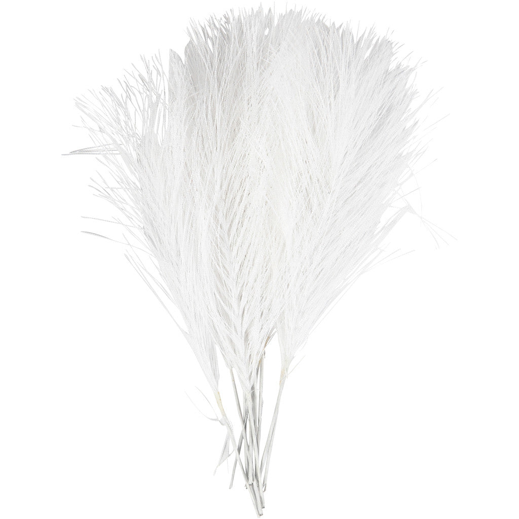 Creativ Company Künstliche Federn, Weiss, 15 cm, 10 Stk.