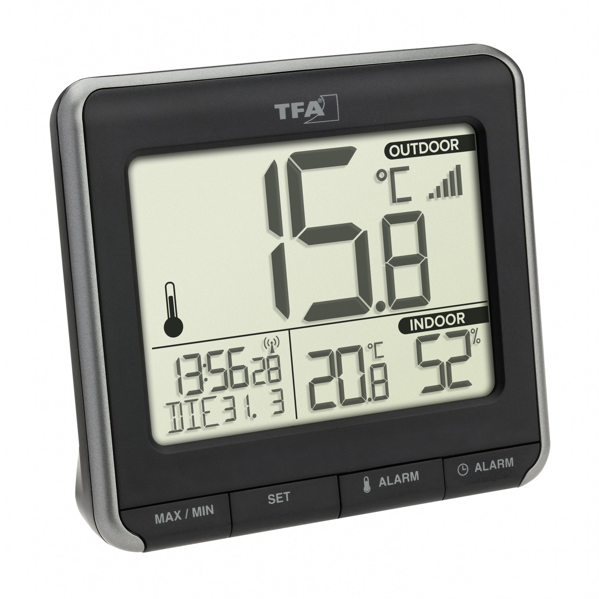TFA-Dostmann TFA Dostmann PRIO Temperatur-/Feuchtesensor – Kabellos, −40–60 °C, 10–99 %