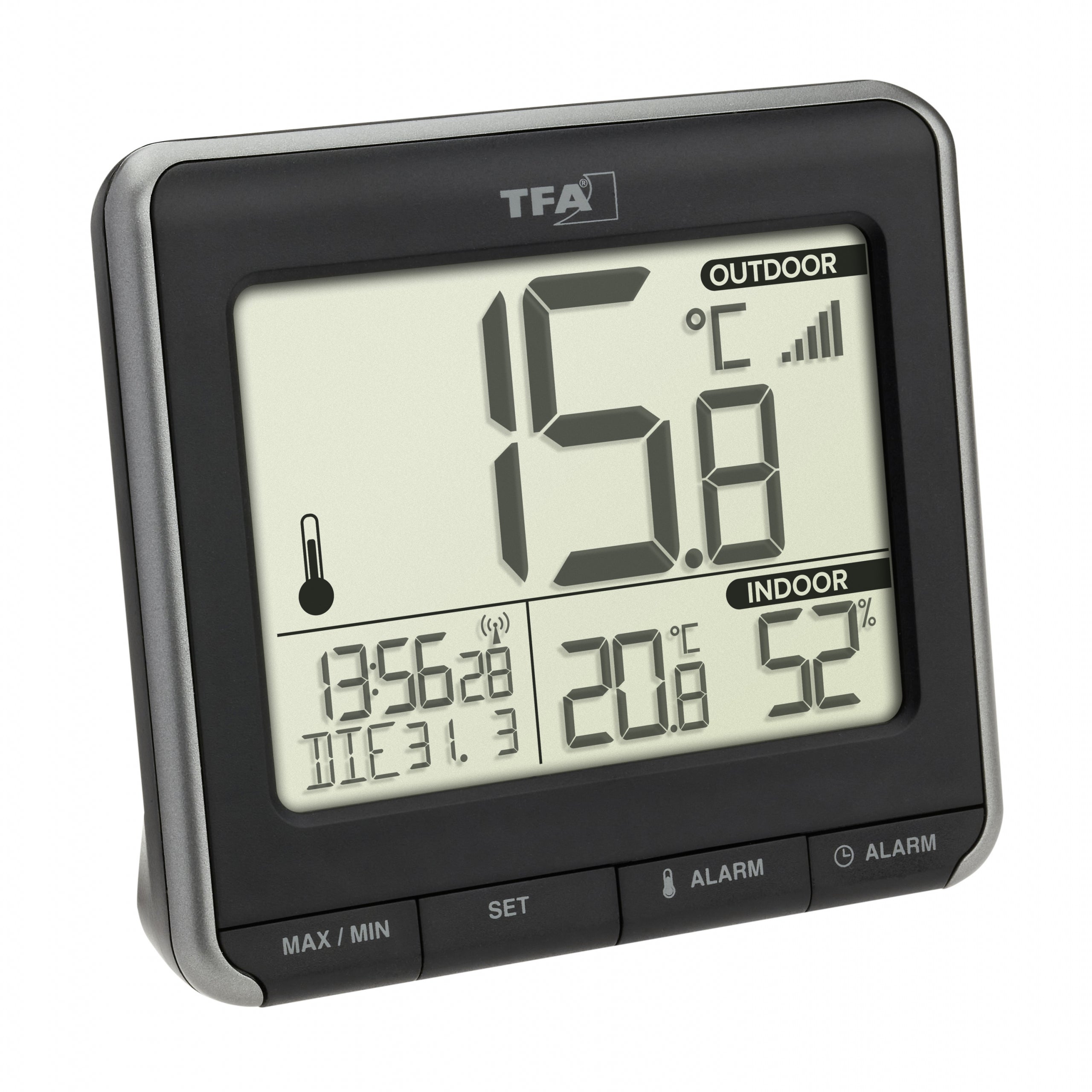 TFA-Dostmann TFA Dostmann PRIO Temperatur-/Feuchtesensor – Kabellos, −40–60 °C, 10–99 %