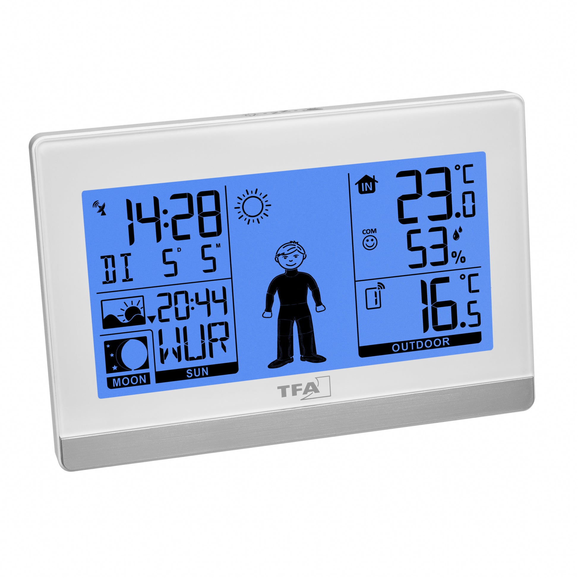 TFA-Dostmann WEATHER BOY Temperatur-/Feuchtesensor – Kabellos, -9,9–50 °C, 20–95 %, Innen/Aussen