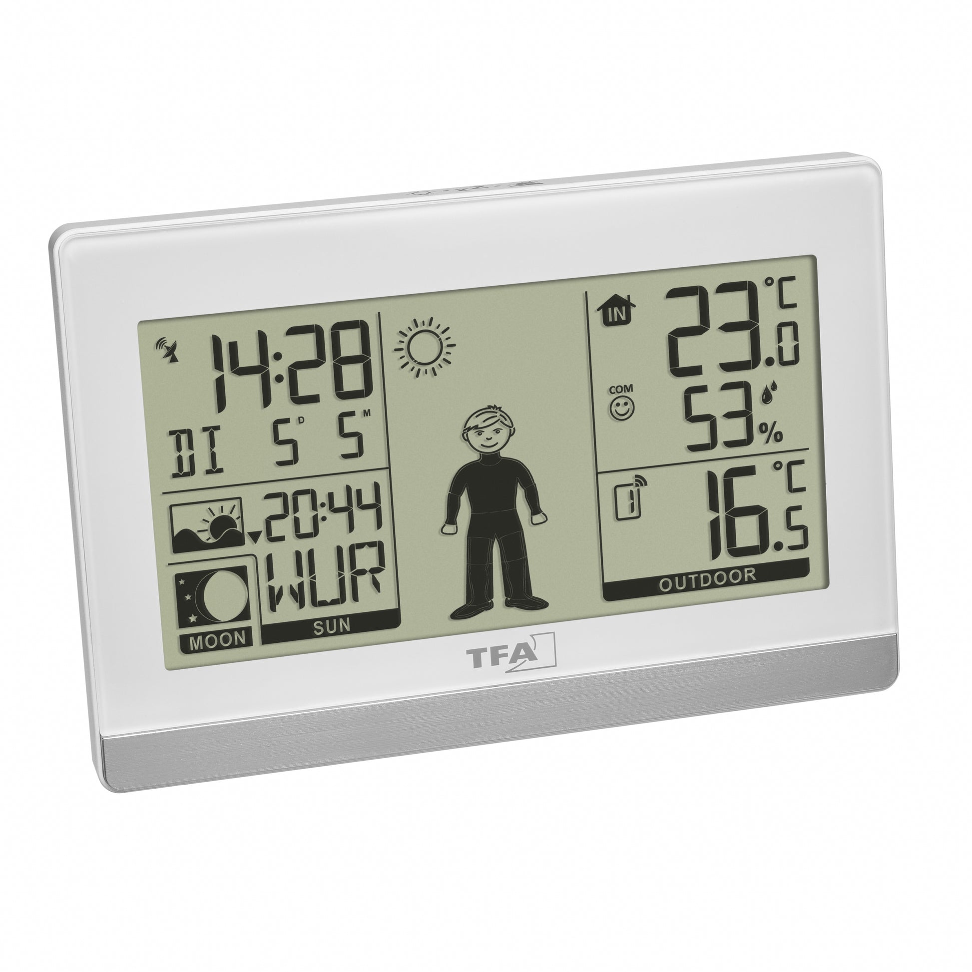 TFA-Dostmann WEATHER BOY Temperatur-/Feuchtesensor – Kabellos, -9,9–50 °C, 20–95 %, Innen/Aussen