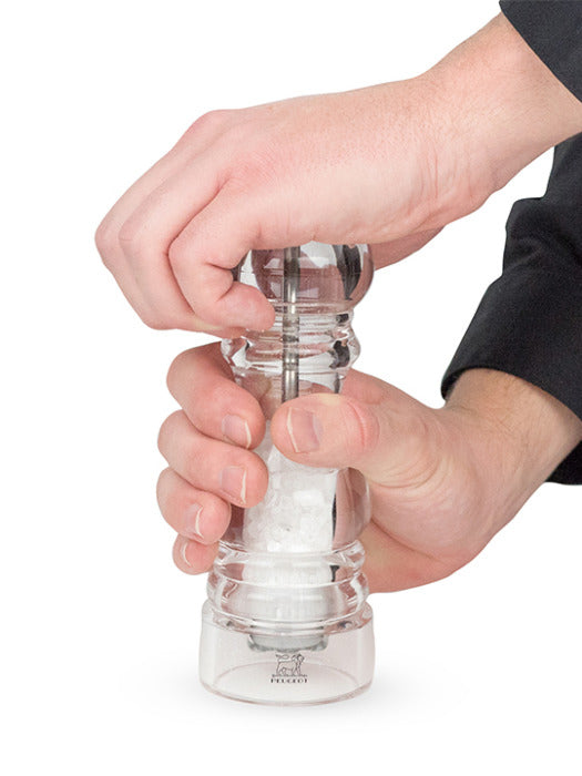 Peugeot Nancy – Salz-/Pfeffermühle 18 cm, Acryl, transparent, mit Stahlmahlwerk