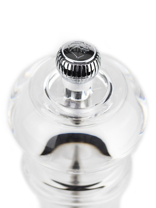 Peugeot Salz-/Pfeffermühle 18 cm, Acryl, transparent, einstellbares Stahl-Mahlwerk