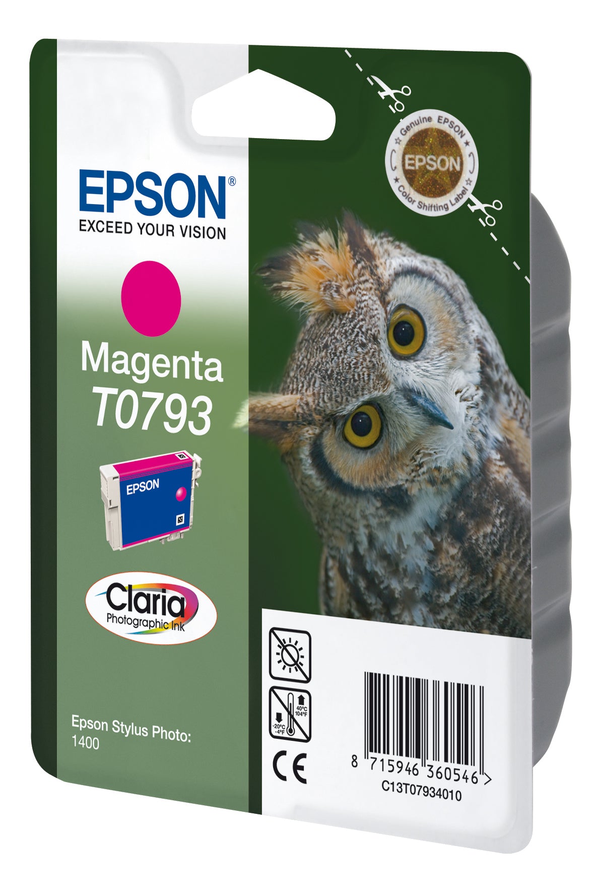 Epson Tintenpatrone T0793, Magenta, 1'530 Seiten