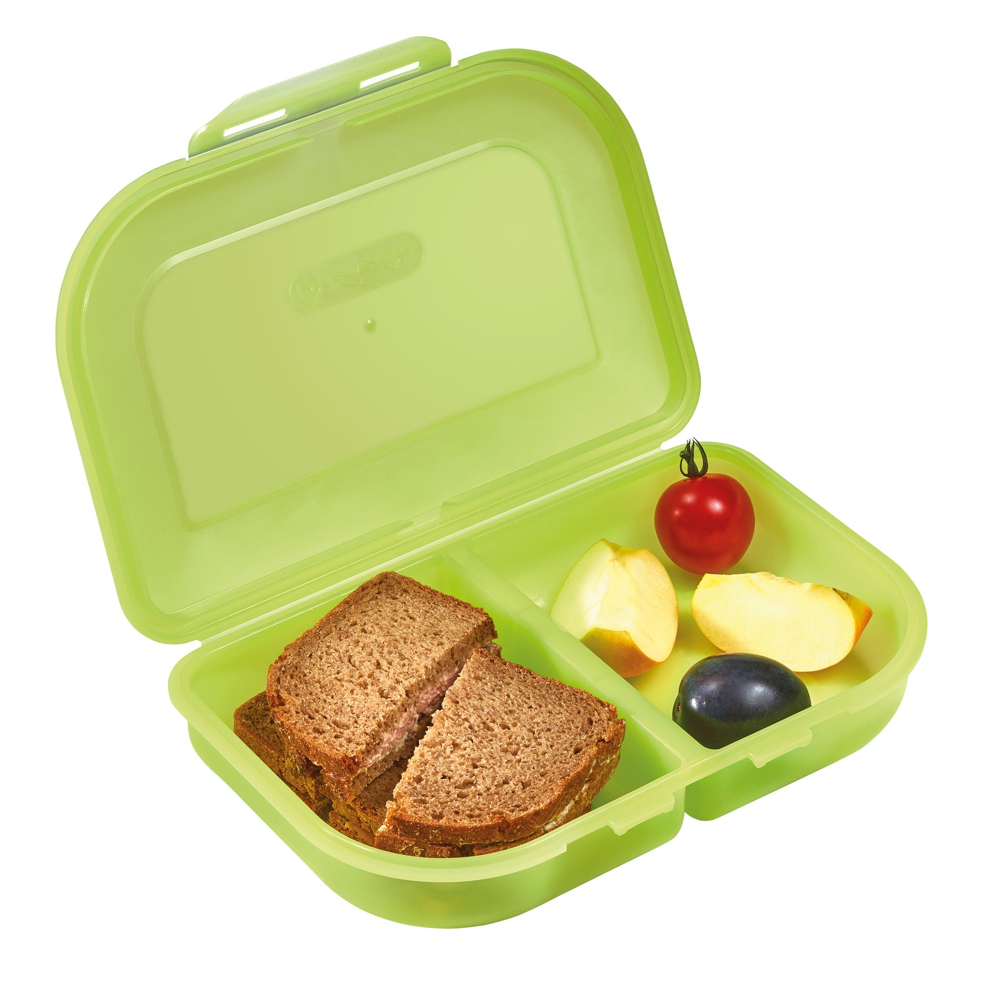 Herlitz Lunchbox, 23 × 15,5 × 4 cm, Kunststoff, Grün