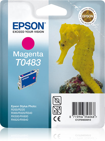 Epson Tintenpatrone T0483, Magenta, 400 Seiten – für Inkjetdrucker/Multifunktionsgeräte
