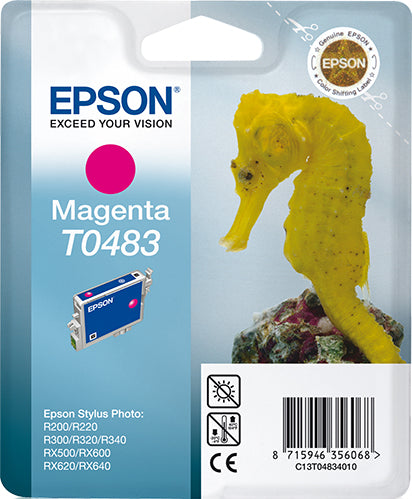 Epson Tintenpatrone T0483, Magenta, 400 Seiten – für Inkjetdrucker/Multifunktionsgeräte