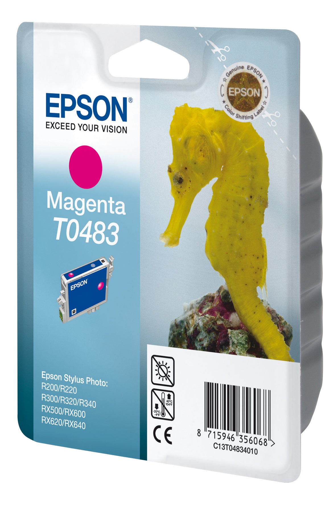 Epson Tintenpatrone T0483, Magenta, 400 Seiten – für Inkjetdrucker/Multifunktionsgeräte