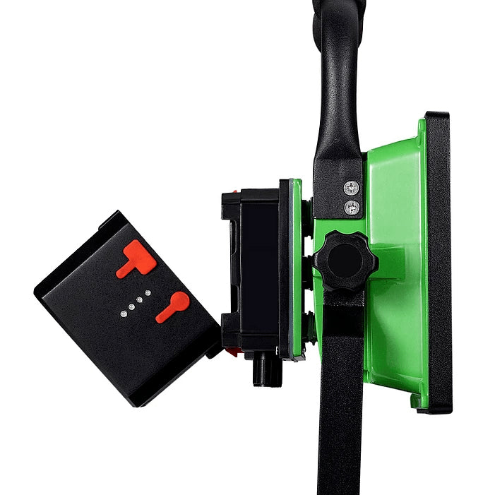 NORDRIDE Akku LED-Strahler 4025 – 2000 lm, 20 W, 6000 K, dimmbar, IP65, schwarz/grün