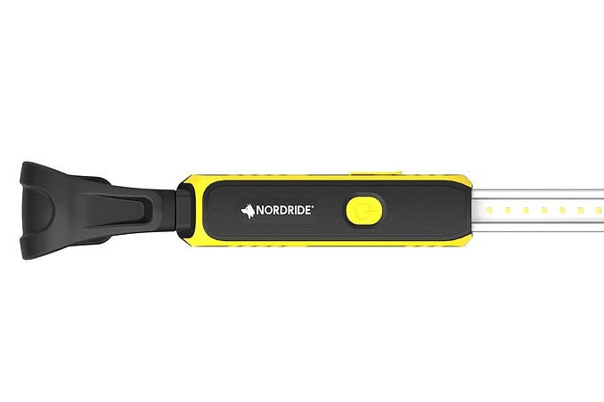 NORDRIDE Arbeitsleuchte 2078 Long Light – 1000 lm, Akkubetrieb, dimmbar, IP54 – Gelb