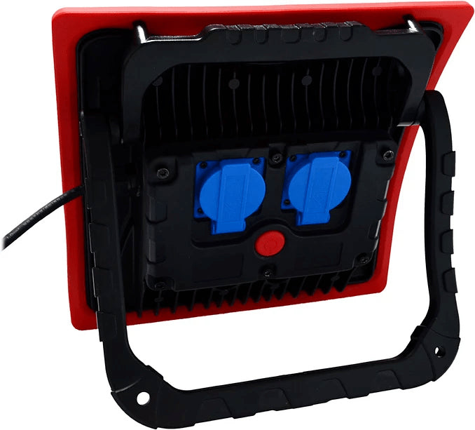NORDRIDE Arbeitsleuchte 2041 COB Powerlight – 5000 lm, 60 W, dimmbar, Netzbetrieb, IP54 – Rot
