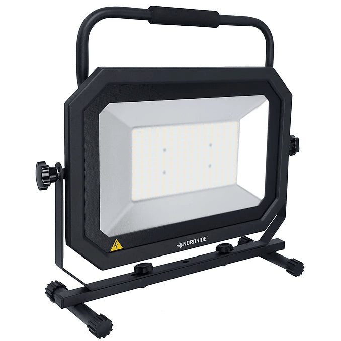 NORDRIDE Arbeitsstrahler – 5 m – 16500 lm, 150 W – Neutralweiss, 4000 K – IP65 – Netzbetrieb – Schwarz