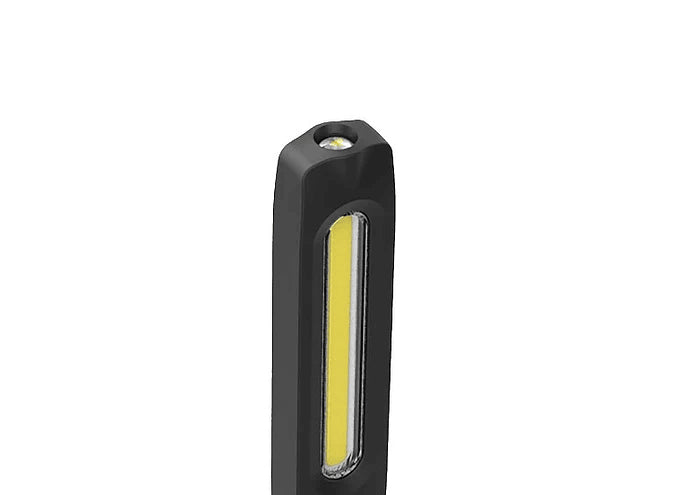 NORDRIDE Handleuchte Twist – 47,6 × 6,5 × 5,1 cm, 500 lm, 10 W, 5800 K, dimmbar, IP65, schwarz/gelb, Magnet