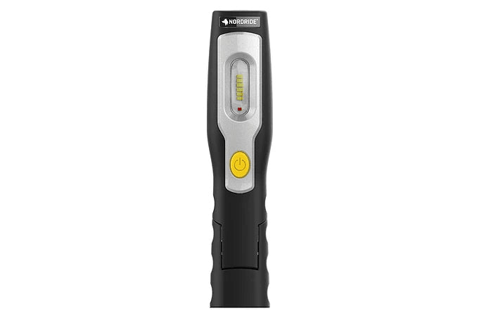 NORDRIDE Handleuchte 2055 – 350 lm, 5 W, 5800 K, Magnet, USB, Schwarz/Silber