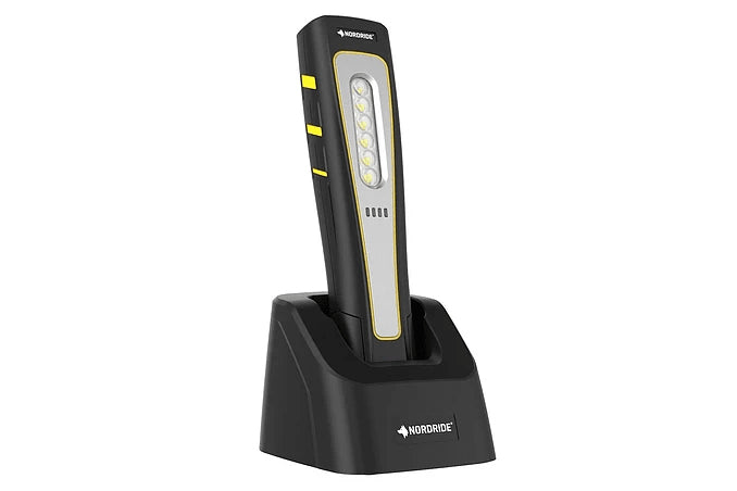 NORDRIDE Arbeitsleuchte 2061 – 500 lm, 120°, Akkubetrieb, IP68, dimmbar – Schwarz