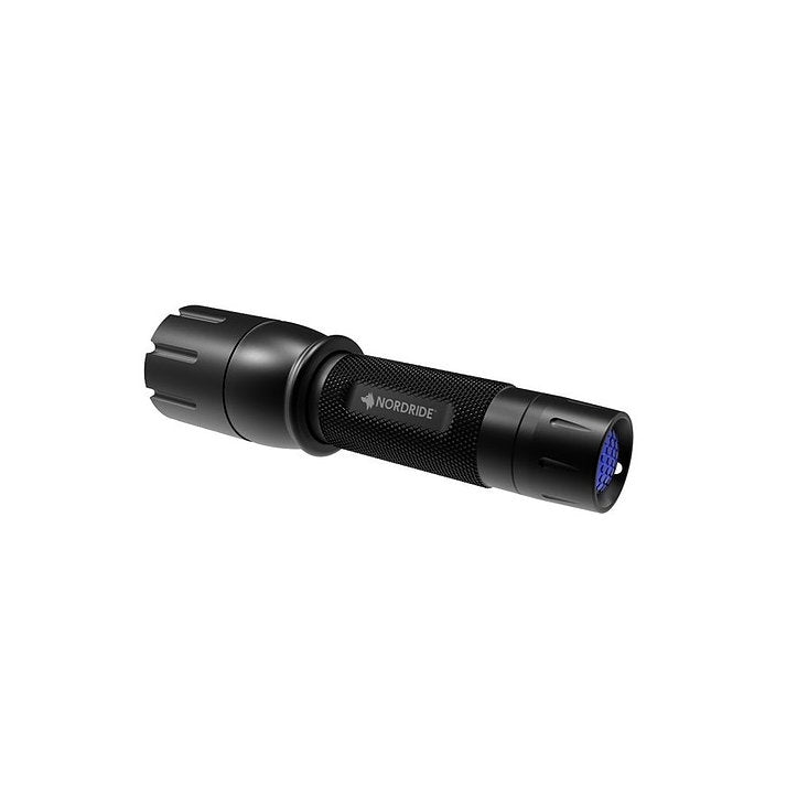 NORDRIDE Taschenlampe SMART A – 190 lm, 110 m, IP65, AA-Batterie 4 h – Schwarz