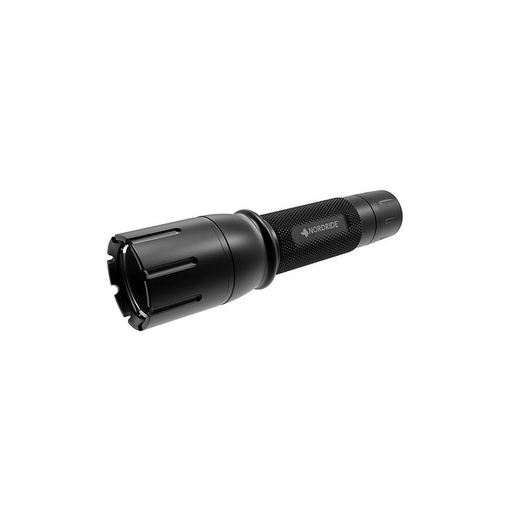 NORDRIDE Taschenlampe SMART A – 190 lm, 110 m, IP65, AA-Batterie 4 h – Schwarz