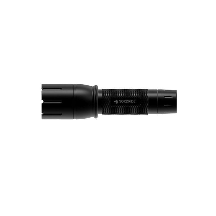 NORDRIDE Taschenlampe SMART A – 190 lm, 110 m, IP65, AA-Batterie 4 h – Schwarz