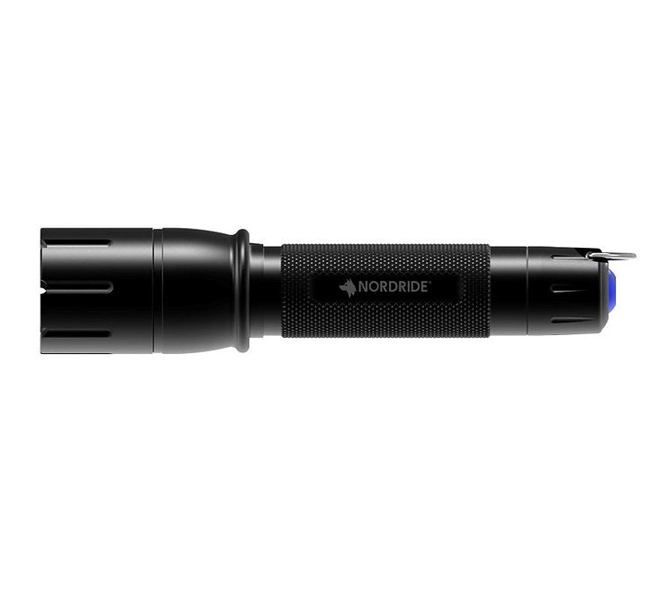 Nordride Taschenlampe SMART R – 510 lm, 180 m, IP65, USB, 2 Stufen – Schwarz