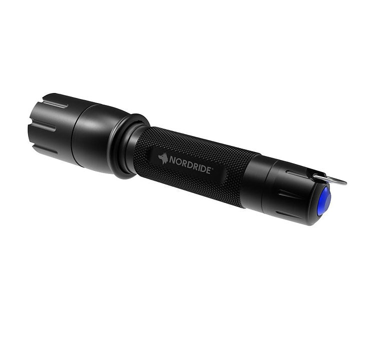 Nordride Taschenlampe SMART R – 510 lm, 180 m, IP65, USB, 2 Stufen – Schwarz