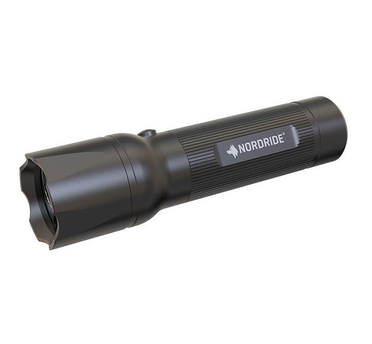 NORDRIDE UV Taschenlampe 395 – 320 lm, 110 m, IP65, 3 Modi – Schwarz